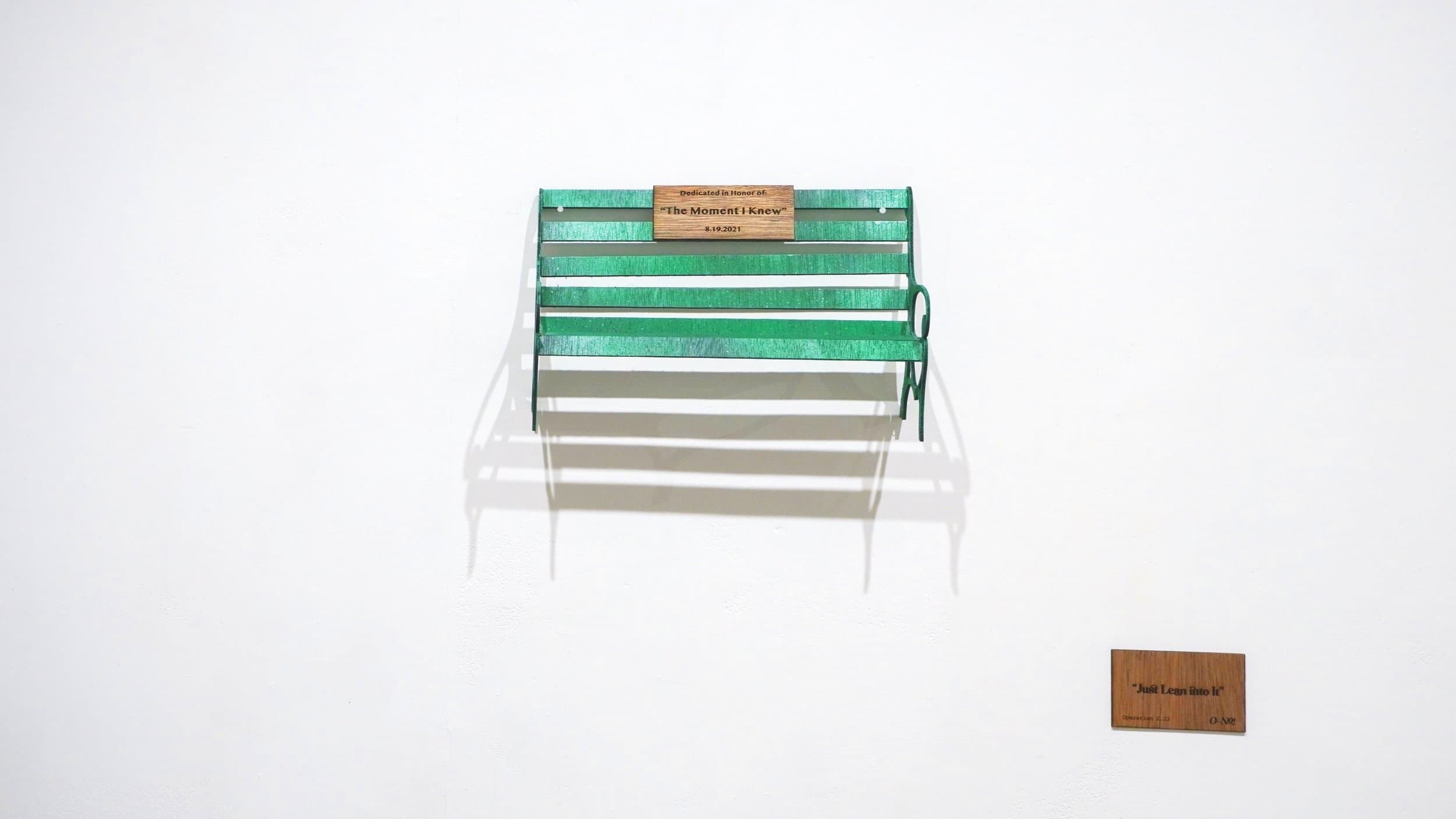 “Just Lean into It” - laser-cut, hand-painted & assembled