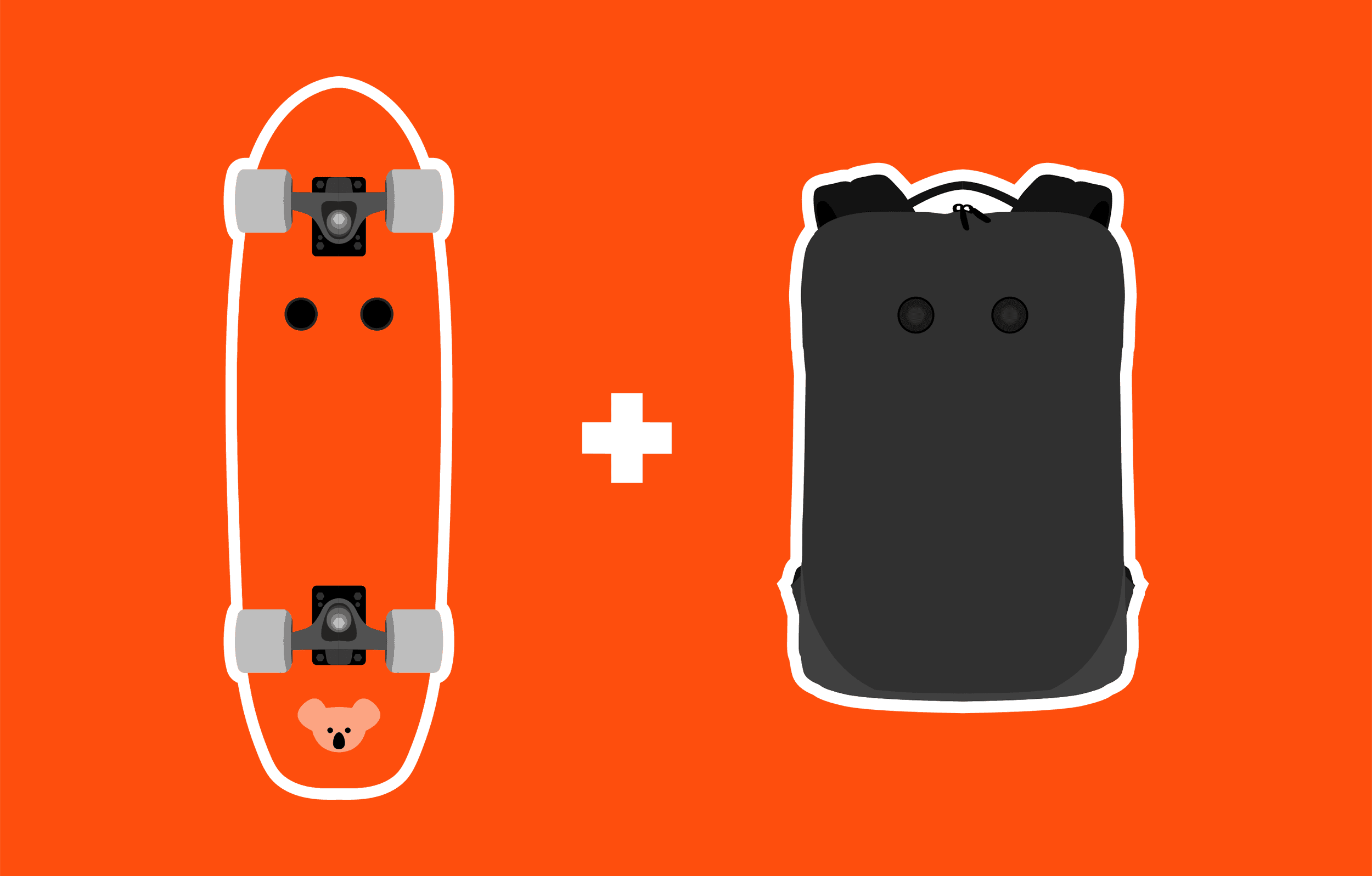 Board & backpack combo