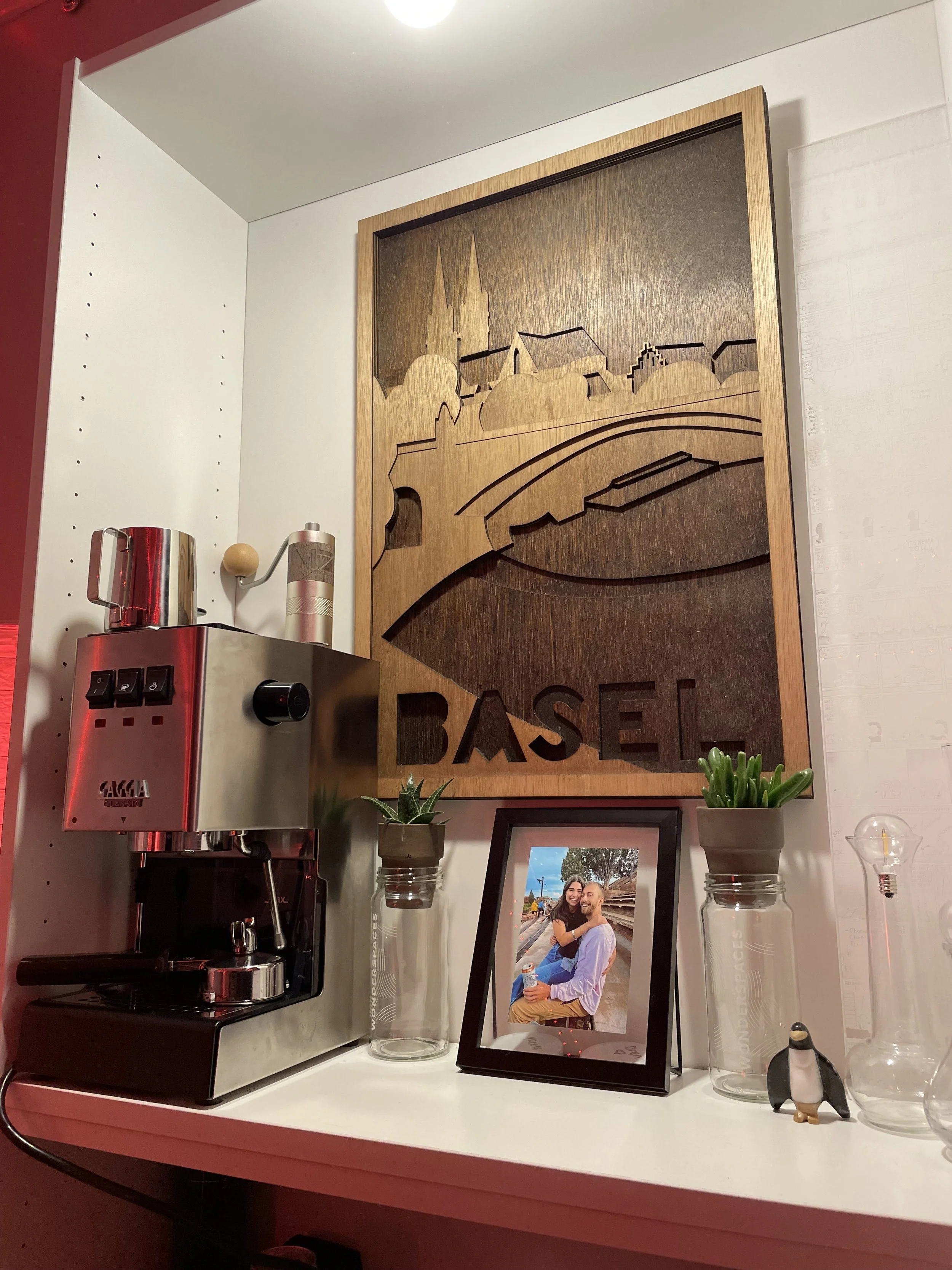 A famous Basel poster that I recreated as an homage to my Swiss ancestry.